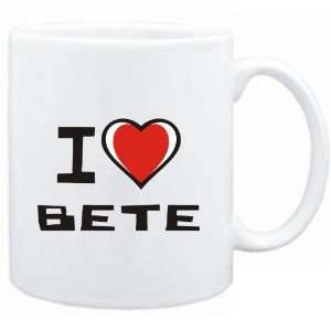  Mug White I love Bete  Languages