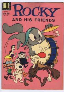 Rocky and his Friends F.C.#1128 (#1) Dell 1960 Jay Ward  