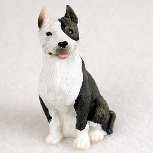  Pit Bull Terrier Miniature Dog Figurine   Brindle