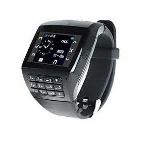   Screen Watch Phone With Spy Camera (Black) Cell Phones & Accessories