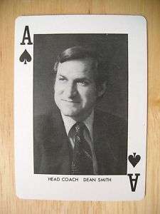 1973/74 University of North Carolina Card Dean Smith  