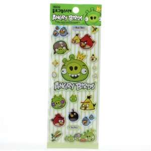  Rovio Angry Birds Assorted Metallic Stickers Green Pig 