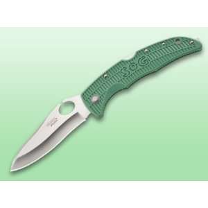     Large   Green Handle Straight Edge 8cr13mov Blade With Pocket Clip