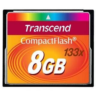Transcend 8 GB 133x CompactFlash Memory Card TS8GCF133 by Transcend