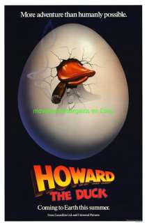 HOWARD THE DUCK MOVIE POSTER 1ST ADVANCE  