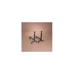   Wrought Iron Ball End Andirons (Natural Wrought Iron Ball End Andirons