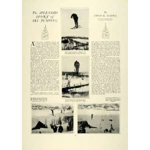 1924 Article Downhill Snow Skiing Jumping Tips Sports Athletics Lars 