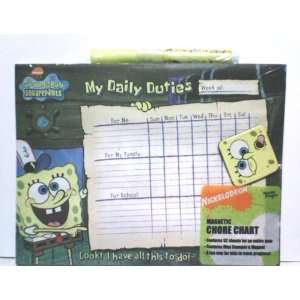  Nickelodeon Spongebob Squarepants Magnetic Chore Chart 