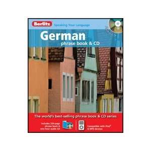  Berlitz 681892 German Phrase Book And Audio CD 