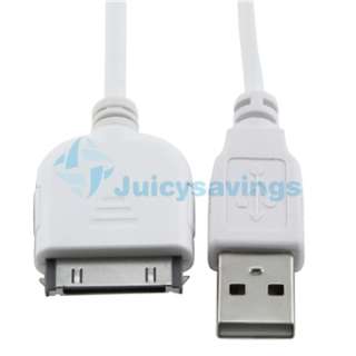 White USB DATA SYNC CHARGER CORD CABLE FOR SANDISK SANSA VIEW  USA 