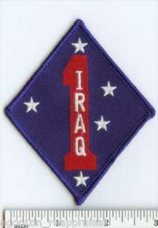 USMC 1st Marine Division PATCH 1st MarDiv IRAQ Veterans  