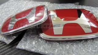 JDM HONDA Red H Emblem Badge Civic Si Coupe 2 Door FD2  