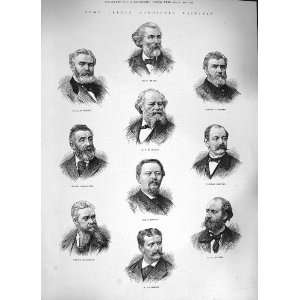  1884 FRENCH ARTISTS DUPRE FRANCAIS BRETON BERNIER