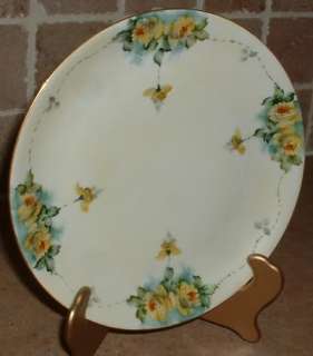 Vintage Hutschenreuther, Selb Bavaria China Plate   Yellow Roses