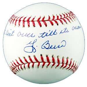 Yogi Berra Signed Baseball It Aint Over Till Its Over  