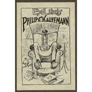    Bookplate of Philip C. Kauffmann / Berryman.