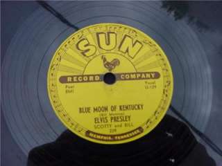 Original Elvis Presley Sun #209 78 Thats Alright Mama & Blue Moon 