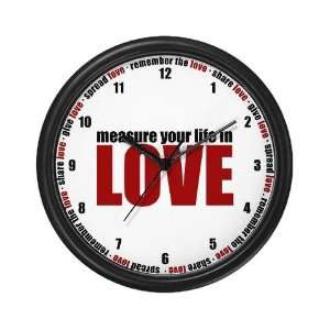  Measure Your Life In Love Mothers day Wall Clock by 