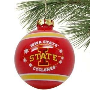   State Cyclones 2011 Snowflake Glass Ball Ornament
