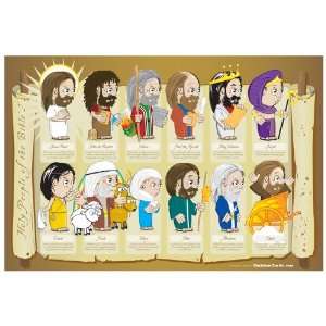  Christian Poster   Holy People Of The Bible 19x13 
