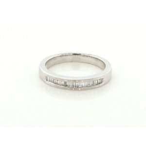   VS) Engagement band in 14K White Gold VIJAY BHATIA Jewelry