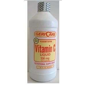  Vitamin C LIQUID 500MG ***ION Size 16 OZ Health 