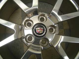 09 10 Cadillac CTS STS OEM 19 10 Spoke Polished Wheel  