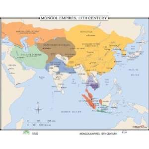  Universal Map 30338 World History Wall Maps   Mongol 