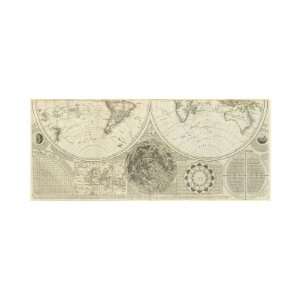 General Map of the World, or Terraqueous Globe, c.1787 Giclee Poster 