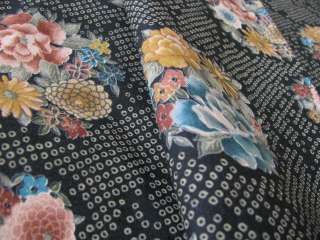  SALE 1M Japanese Floral Circles Cotton Fabric  