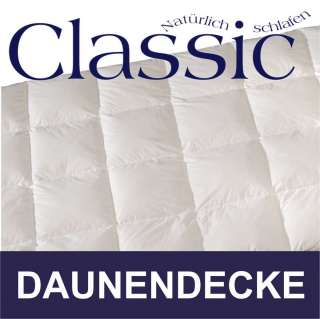 CLASSIC Daunendecke 200x200 cm   Wärmestufe 4  