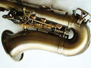 Antique Bronze Curved Soprano Saxophone Bb Saxofon NEW  
