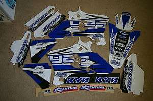   GRAPHICS & WHITE BACKGROUNDS YAMAHA YZ250F YZ450F 2003 2004 2005