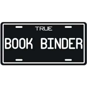  New  True Book Binder  License Plate Occupations
