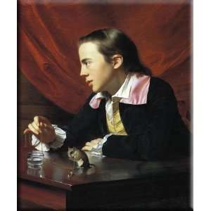  Boy with a Squirrel 13x16 Streched Canvas Art by Copley 