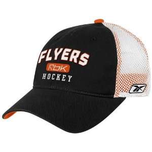  Reebok Philadelphia Flyers Black Hockey Mesh Slouch Flex 