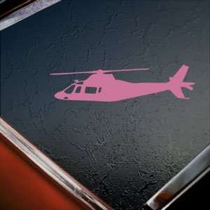  Agusta A109 Helicopter Pink Decal Truck Window Pink 