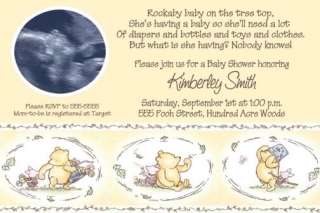 Winnie the POOH Baby Shower Invitations Boy or Girl  