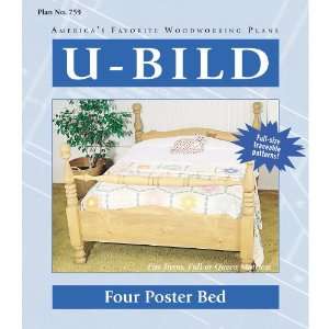    U Bild Four Poster Bed Woodworking Plan 759