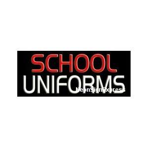 School Uniforms Neon Sign