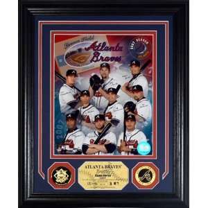 Atlanta Braves 2007 MLB Team Force Photo Mint with Two 24KT Gold Coins