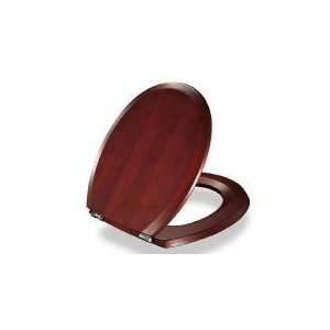   Series  Elongated Solid Beech Wooden Toilet Seat MAHOGANY Color 380455