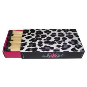  Four Pack of 4 Wooden Matches in Black & White with Pink 