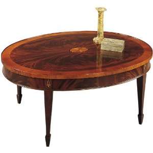  Solid Wood Oval Cocktail Table GBA301