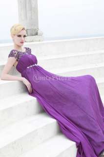 231 Size QUEEN Charming Applique Cocktail Prom Party Long Dress 