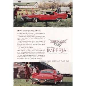  1960 Ad Chrysler Imperial Le Baron Original Vintage Car 