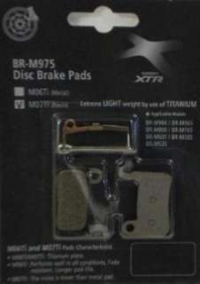 Shimano XTR Disc Brake Pads, M07Ti, Titanium, w/ Spring 689228124172 