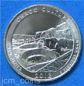 2012 P&D New Mexico, Chaco Culture National Park Quarter, Uncirculated 