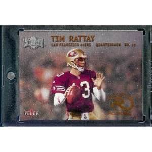 2000 Fleer Metal # 264 Tim Rattay Rookie San Francisco 49ers Football 