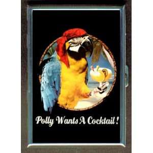 KL PARROT POLLY COCKTAIL BOOZE ID CREDIT CARD WALLET CIGARETTE CASE 